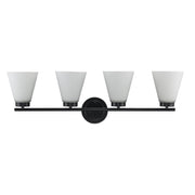 Fifer 4-Light 32" Vanity Light in Black