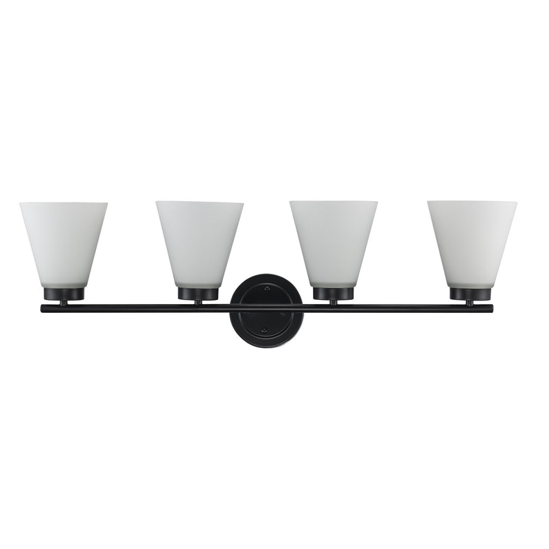 Fifer 4-Light 32" Vanity Light in Black