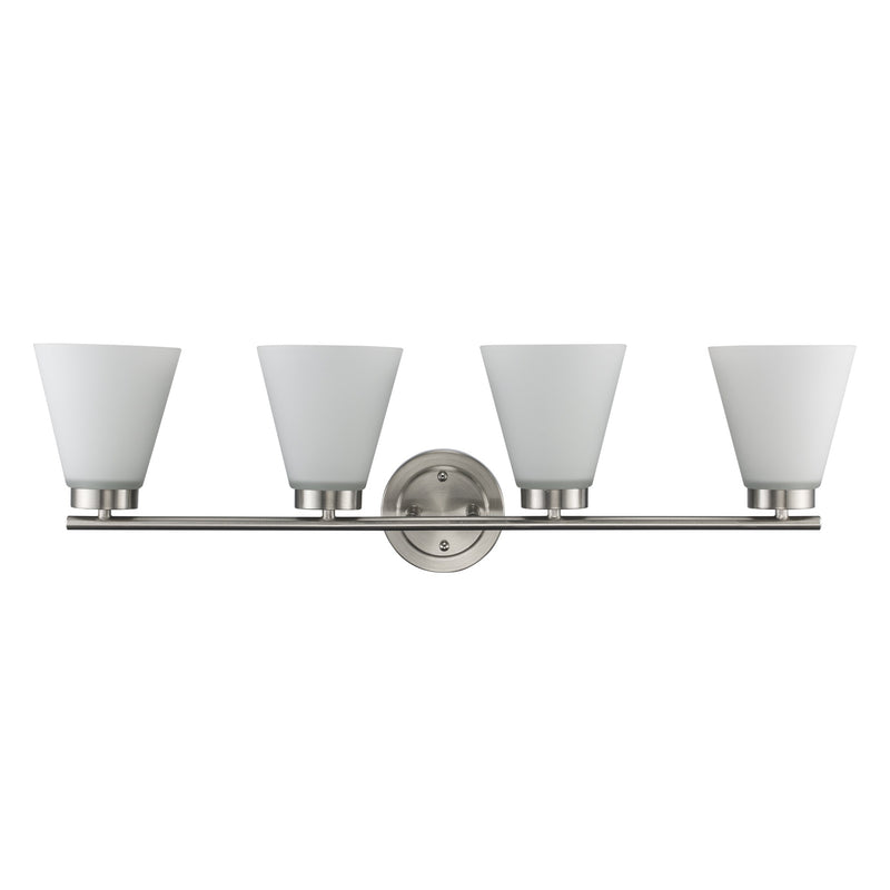 Fifer 4-Light 32" Vanity Light in Brushed Nickel