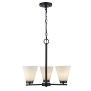 Fifer 3-Light 20" Chandelier in Black