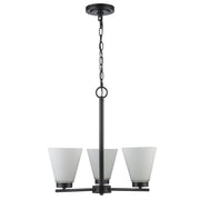Fifer 3-Light 20" Chandelier in Black