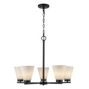 Fifer 5-Light 27" Chandelier in Black