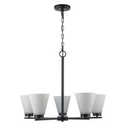 Fifer 5-Light 27" Chandelier in Black