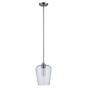 Kieran 1-Light 8" Mini Pendant in Brushed Nickel