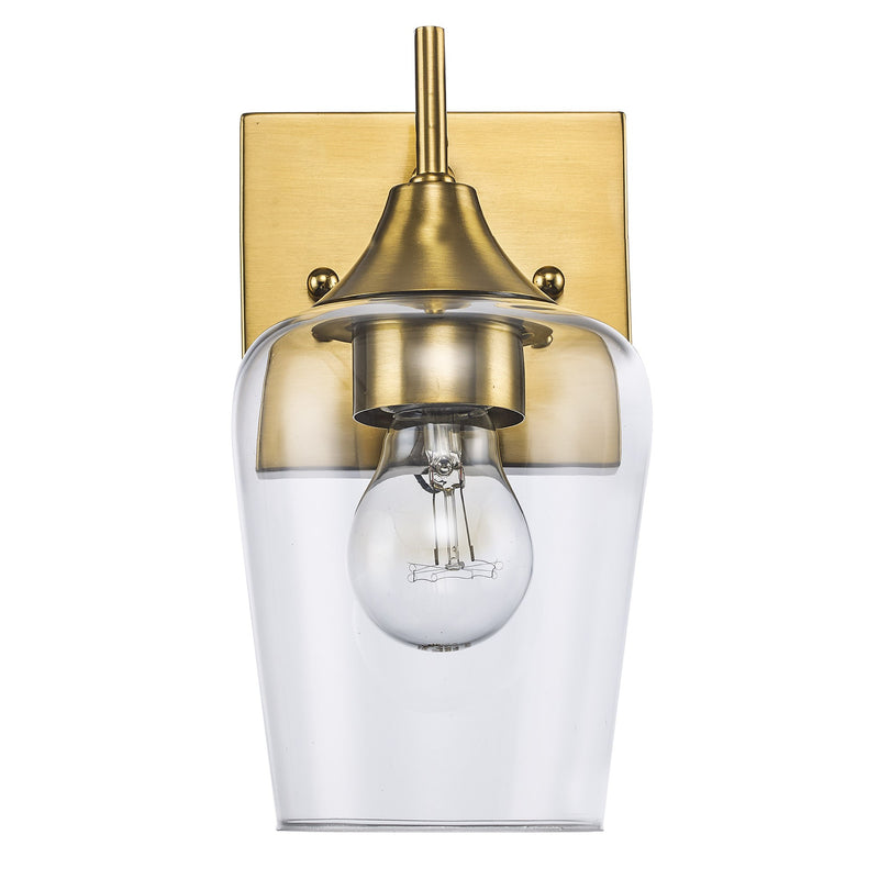Kieran 1-Light 9.5" Bath Sconce in Antique Gold