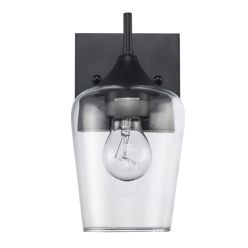 Kieran 1-Light 9.5" Bath Sconce in Black