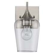 Kieran 1-Light 9.5" Bath Sconce in Brushed Nickel