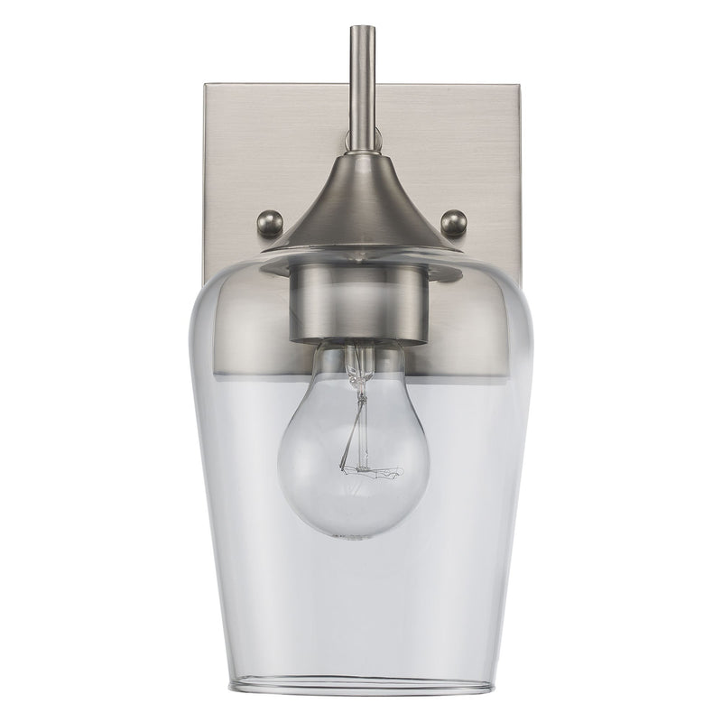 Kieran 1-Light 9.5" Bath Sconce in Brushed Nickel