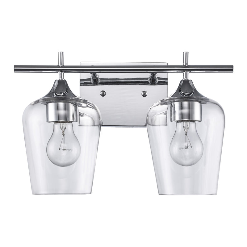 Kieran 2-Light 13.75" Vanity Light in Polished Chrome