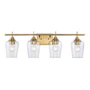 Kieran 4-Light 28.75" Vanity Light in Antique Gold