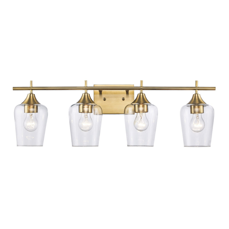 Kieran 4-Light 28.75" Vanity Light in Antique Gold