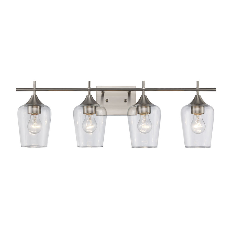 Kieran 4-Light 28.75" Vanity Light in Brushed Nickel