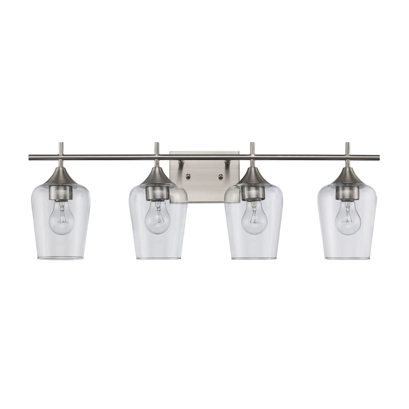 Kieran 4-Light 28.75" Vanity Light in Brushed Nickel