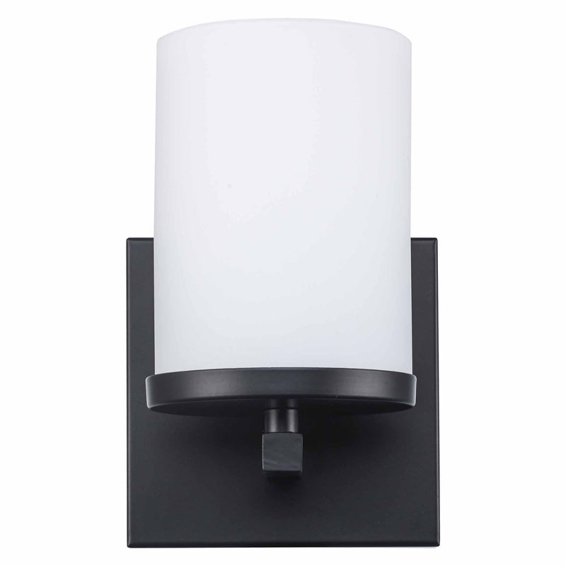 Nico 1-Light 7.6" Bath Sconce in Black