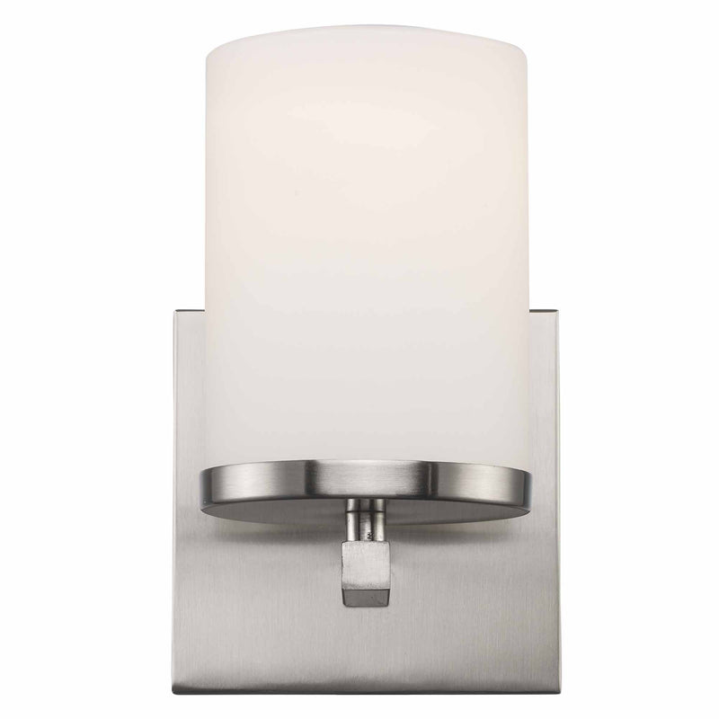 Nico 1-Light 7.6" Bath Sconce in Brushed Nickel