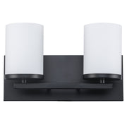 Nico 2-Light 13" Vanity Light in Black