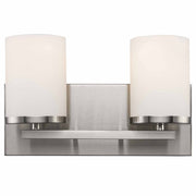 Nico 2-Light 13" Vanity Light in Brushed Nickel