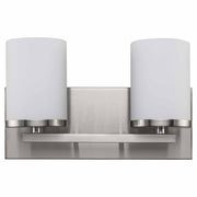 Nico 2-Light 13" Vanity Light in Brushed Nickel