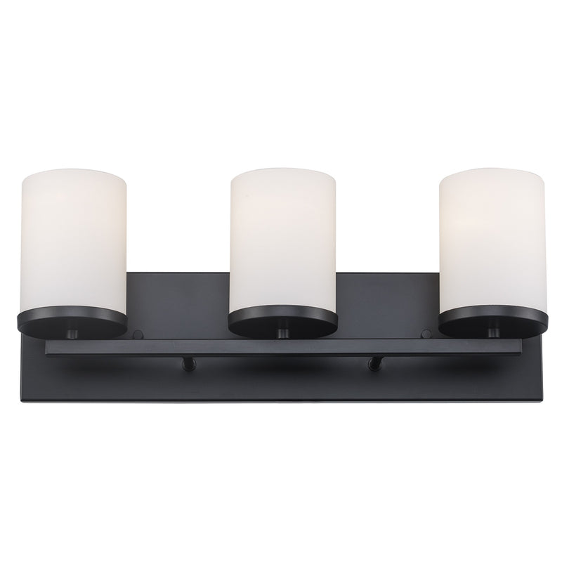Nico 3-Light 20" Vanity Light in Black