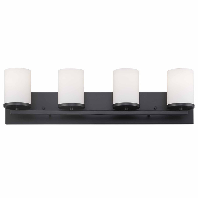 Nico 4-Light 29" Vanity Light in Black