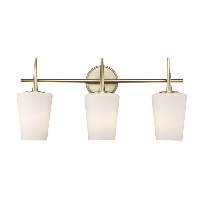 ClassicHorizon 3-Light 24.4" Vanity Light in Antique Gold