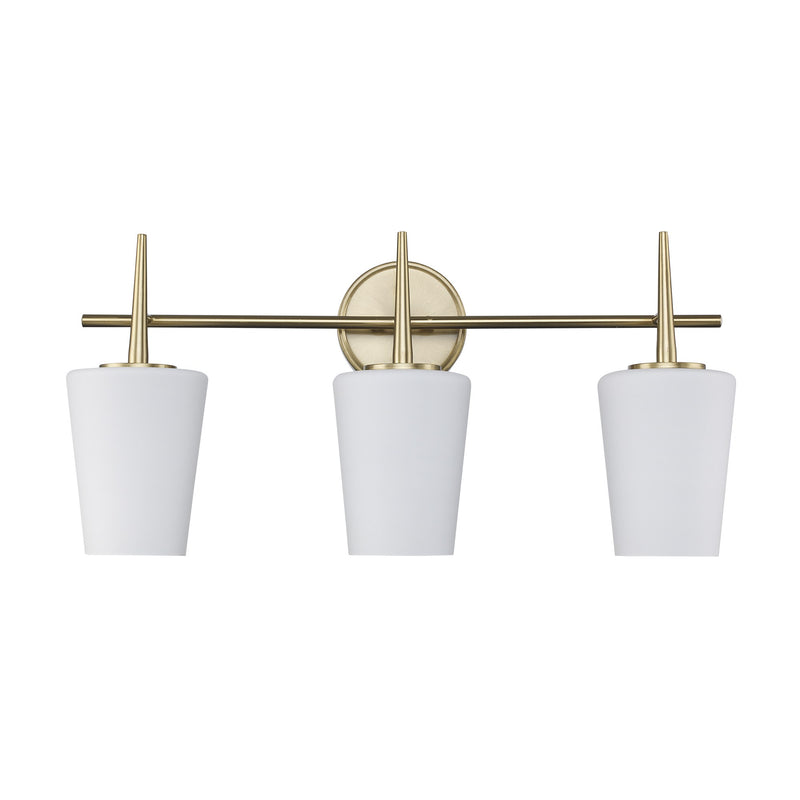 ClassicHorizon 3-Light 24.4" Vanity Light in Antique Gold