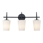 ClassicHorizon 3-Light 24.4" Vanity Light in Black