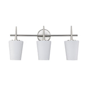 ClassicHorizon 3-Light 24.4" Vanity Light in Brushed Nickel