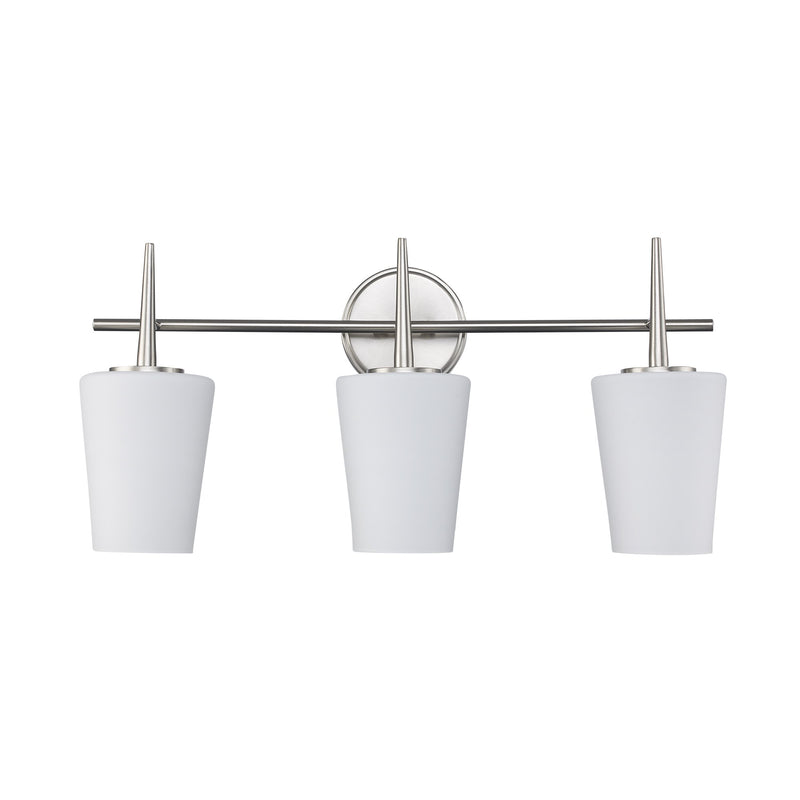 ClassicHorizon 3-Light 24.4" Vanity Light in Brushed Nickel