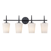 ClassicHorizon 4-Light 31" Vanity Light in Black