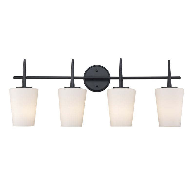 ClassicHorizon 4-Light 31" Vanity Light in Black