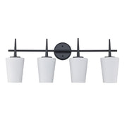 ClassicHorizon 4-Light 31" Vanity Light in Black