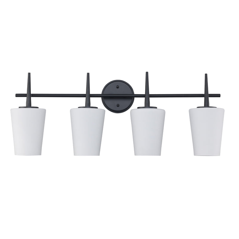 ClassicHorizon 4-Light 31" Vanity Light in Black