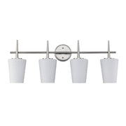 ClassicHorizon 4-Light 31" Vanity Light in Brushed Nickel