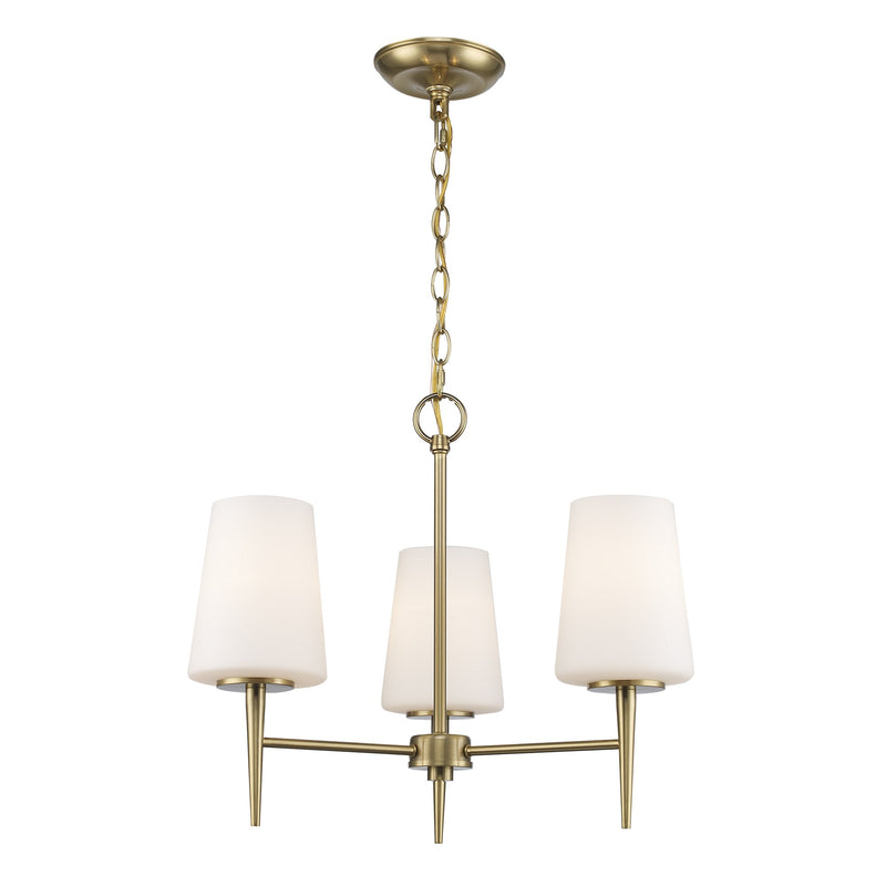 ClassicHorizon 3-Light 20.55" Chandelier in Antique Gold