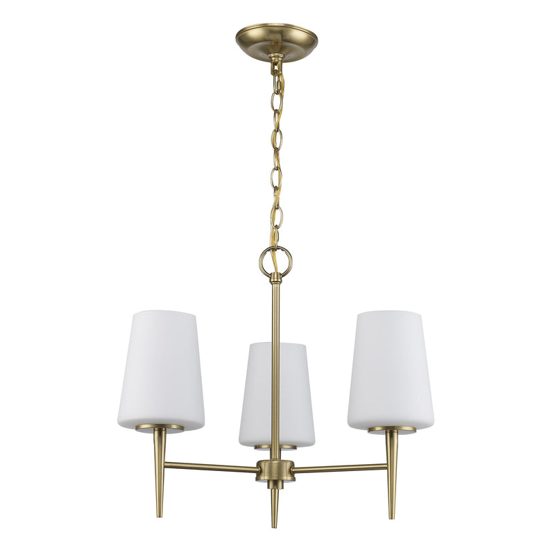 ClassicHorizon 3-Light 20.55" Chandelier in Antique Gold