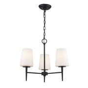 ClassicHorizon 3-Light 20.55" Chandelier in Black