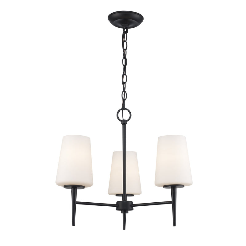 ClassicHorizon 3-Light 20.55" Chandelier in Black