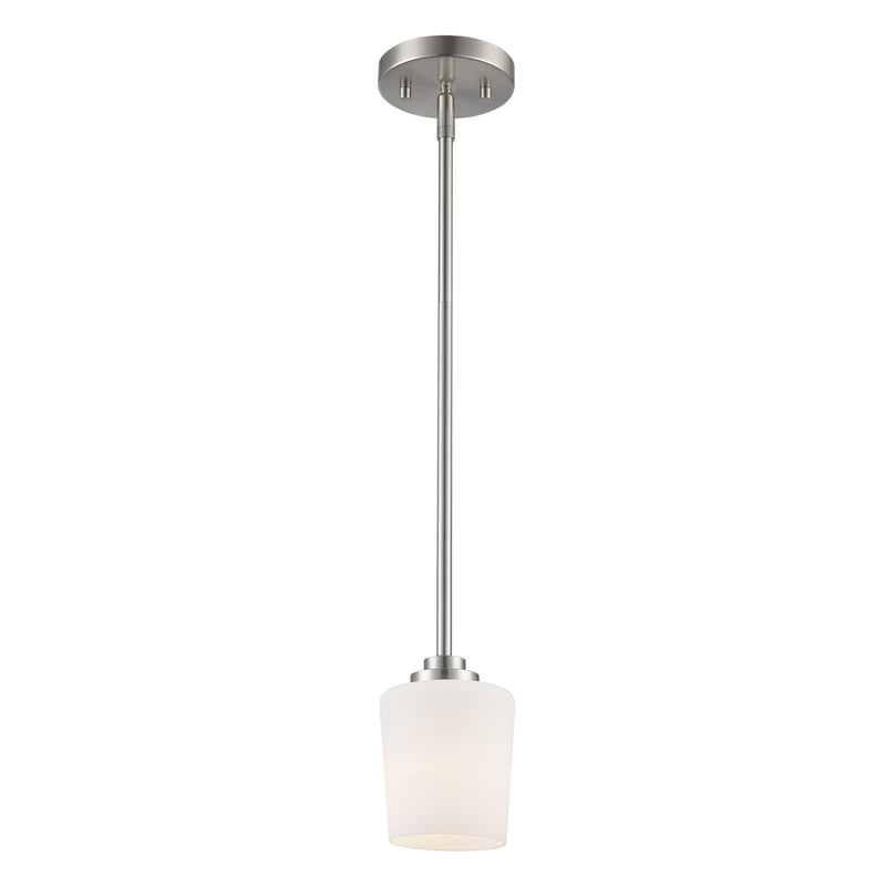 Liora 1-Light 4.25" Mini Pendant in Brushed Nickel