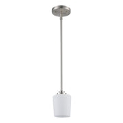 Liora 1-Light 4.25" Mini Pendant in Brushed Nickel