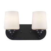 Liora 2-Light 12" Vanity Light in Black