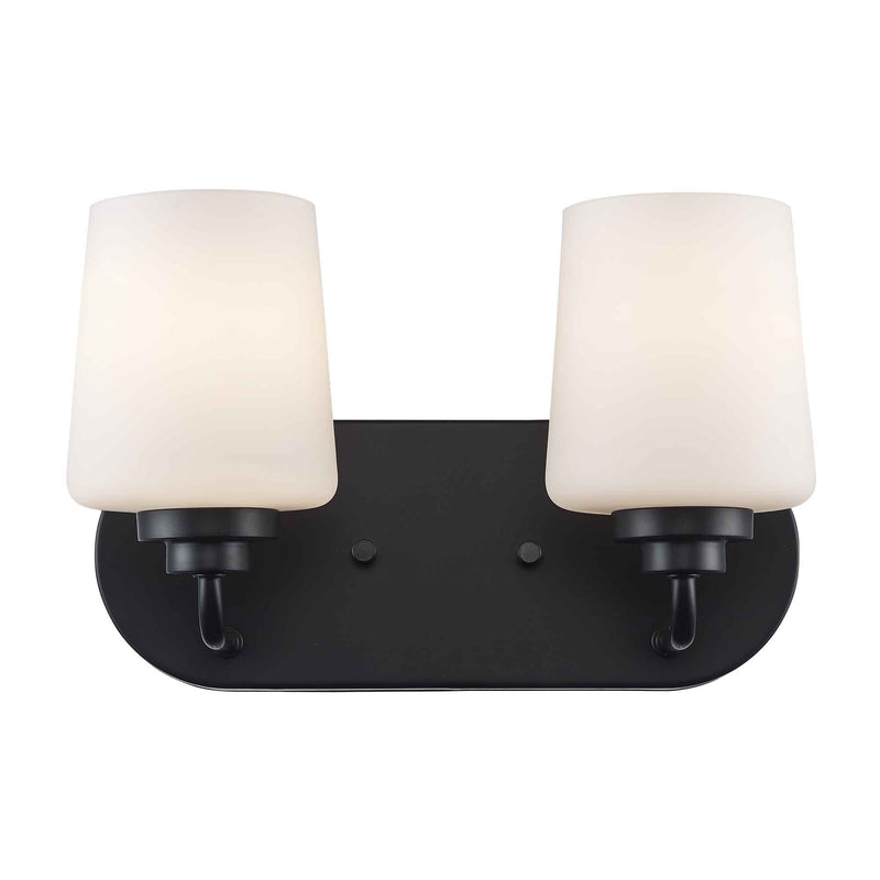 Liora 2-Light 12" Vanity Light in Black