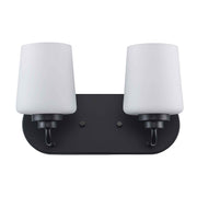 Liora 2-Light 12" Vanity Light in Black