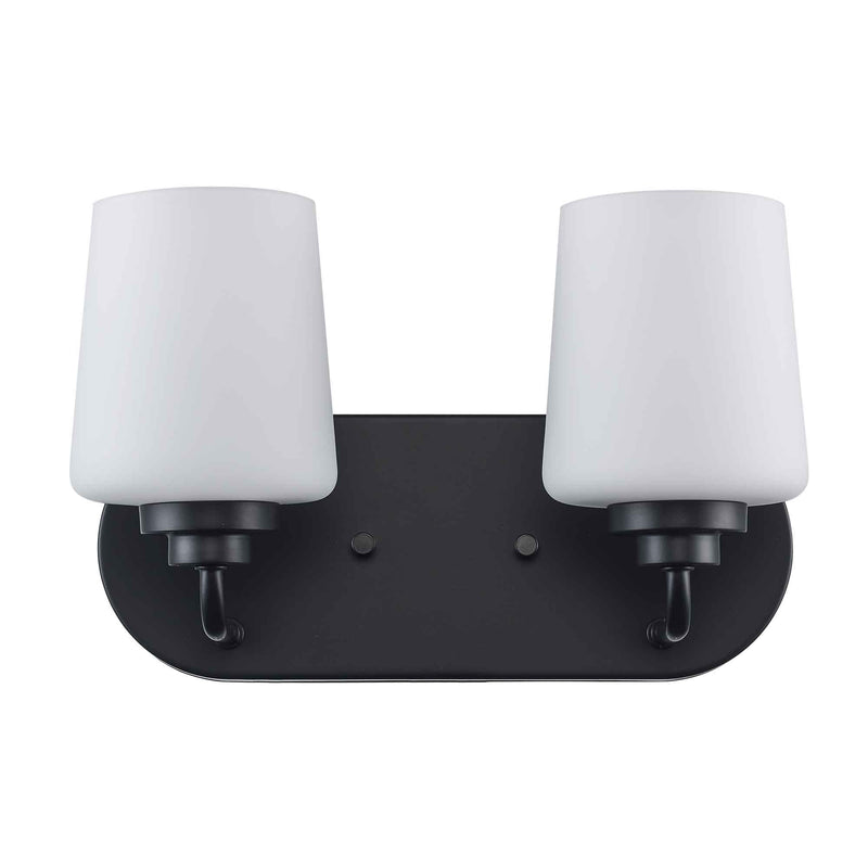 Liora 2-Light 12" Vanity Light in Black