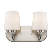 Liora 2-Light 12" Vanity Light in Brushed Nickel