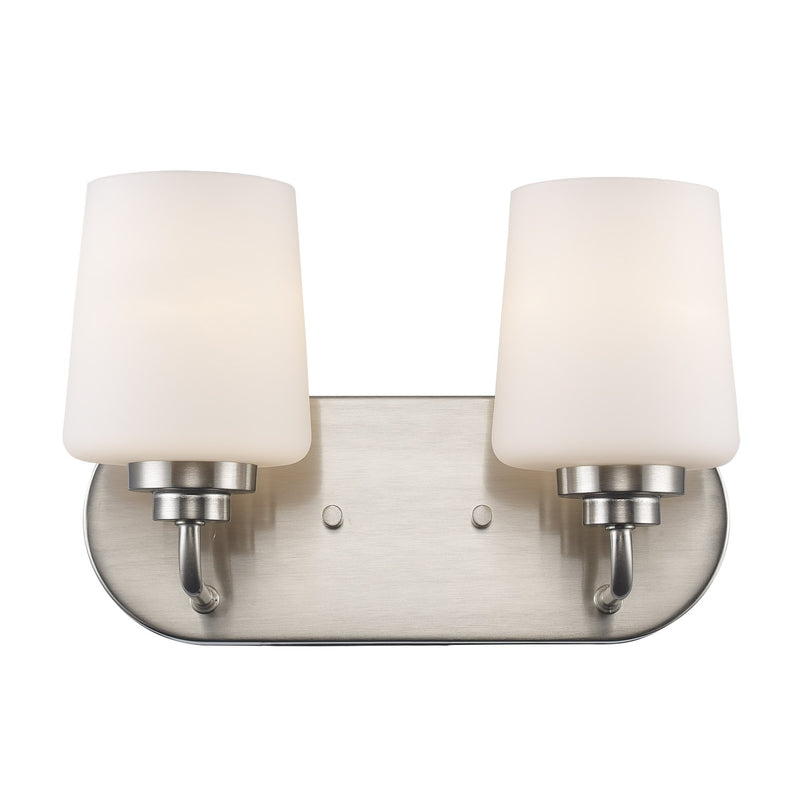 Liora 2-Light 12" Vanity Light in Brushed Nickel