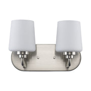 Liora 2-Light 12" Vanity Light in Brushed Nickel