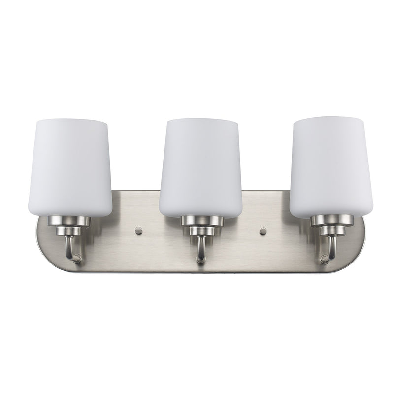 Liora 3-Light 18" Vanity Light in Brushed Nickel