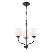 Liora 3-Light 15" Chandelier in Black