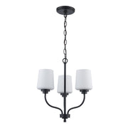 Liora 3-Light 15" Chandelier in Black